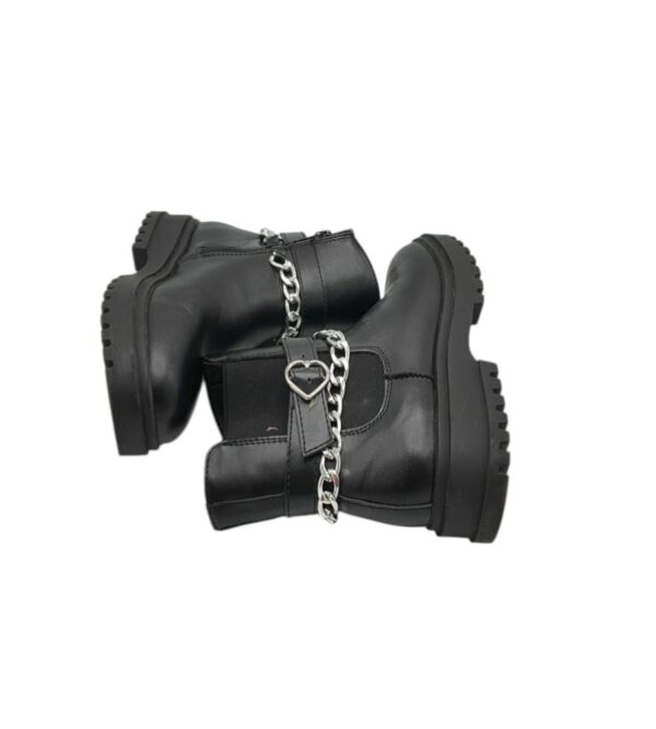Botine copii Friboo 31 , imitatie piele , material textil , negru - imagine 4