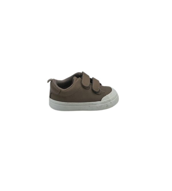 Adidasi copii H&M 23 , imitatie piele , maro alb - imagine 1