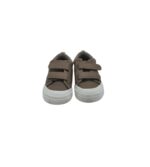 Adidasi copii H&M 23 , imitatie piele , maro alb - imagine 5