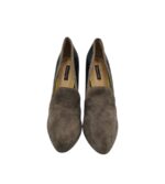 Pantofi dama Massimo Dutti 41 , piele , piele intoarsa , gri negru - imagine 5