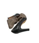 Pantofi dama Massimo Dutti 41 , piele , piele intoarsa , gri negru - imagine 4