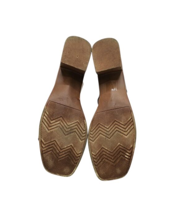 Sandale dama Lulux 39 , imitatie piele , maro - imagine 3