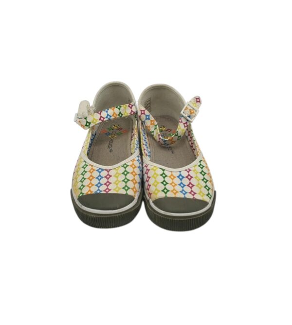 Espadrile dama Clockhouse 40 , material textil , alb gri galben - imagine 5