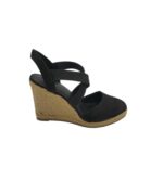 Sandale dama Graceland 39 , material textil , negru