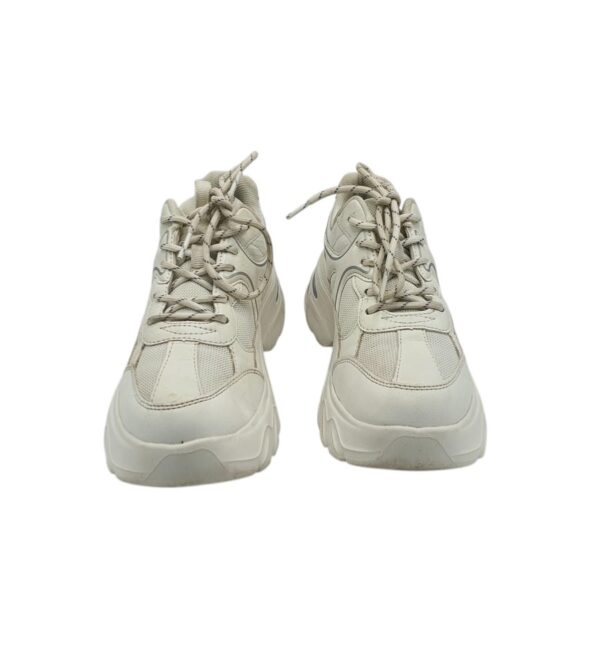 Adidasi dama Stradivarius 38 , imitatie piele , material textil , alb - imagine 5