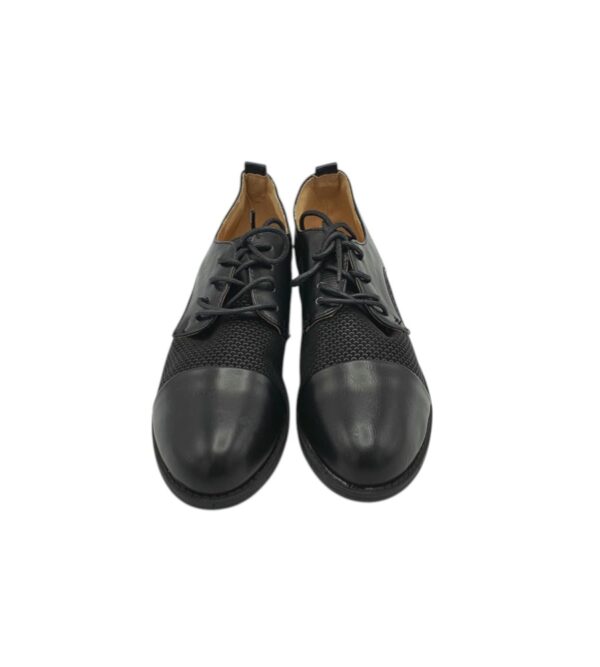 Pantofi dama 38 , imitatie piele , material textil , negru - imagine 5