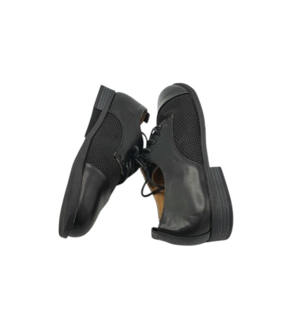 Pantofi dama 38 , imitatie piele , material textil , negru - imagine 4