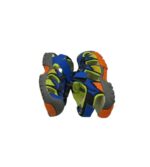 Sandale copii Fashion 26 , material textil , imitatie piele , verde albastru - imagine 4