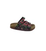 Saboti copii Wellness 29 , imitatie piele , negru roz