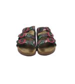 Saboti copii Wellness 29 , imitatie piele , negru roz - imagine 5