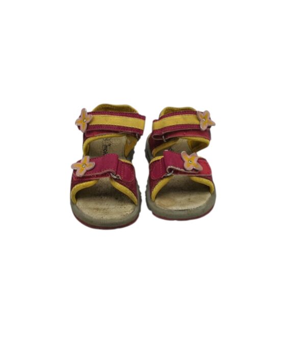 Sandale copii Impidimpi 24 , imitatie piele , mov galben - imagine 5