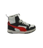 Adidasi barbati Puma 42 , piele , imitatie piele , negru alb rosu