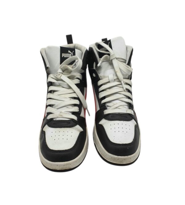 Adidasi barbati Puma 42 , piele , imitatie piele , negru alb rosu - imagine 5