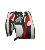 Adidasi barbati Puma 42 , piele , imitatie piele , negru alb rosu - imagine 4