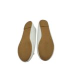 Balerini dama BPC 36 , imitatie piele , alb - imagine 3