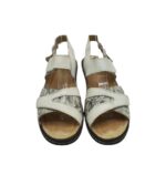 Sandale dama Turm 41 , piele , alb gri - imagine 5