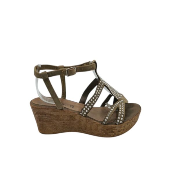 Sandale dama Vista 38 , imitatie piele , maro - imagine 1