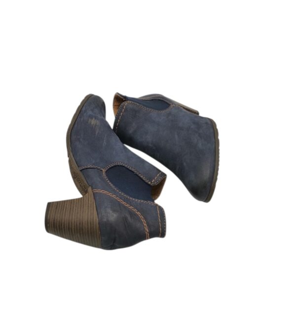 Botine dama s'Oliver 38 , piele , imitatie piele , bleumarin - imagine 4
