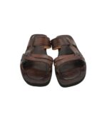 Saboti barbati 42 , piele , imitatie piele , maro - imagine 5