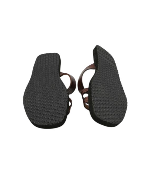 Saboti barbati 42 , piele , imitatie piele , maro - imagine 3