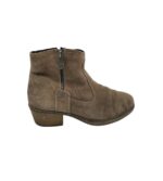 Botine dama Rieker 40 , piele intoarsa , gri