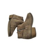 Botine dama Rieker 40 , piele intoarsa , gri - imagine 4