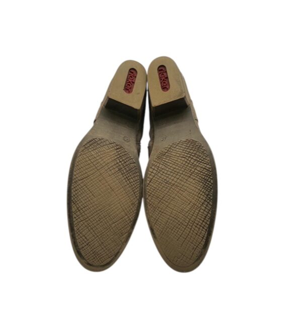 Botine dama Rieker 40 , piele intoarsa , gri - imagine 3