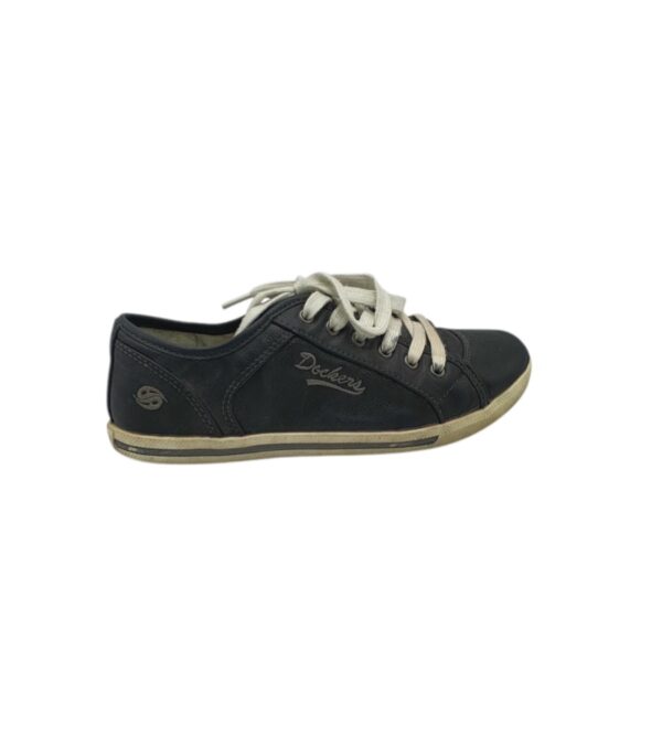 Tenisi barbati Dockers 39 , imitatie piele , negru - imagine 1