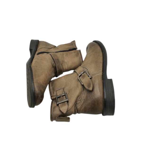 Botine dama Peckott 39 , piele , maro negru - imagine 4