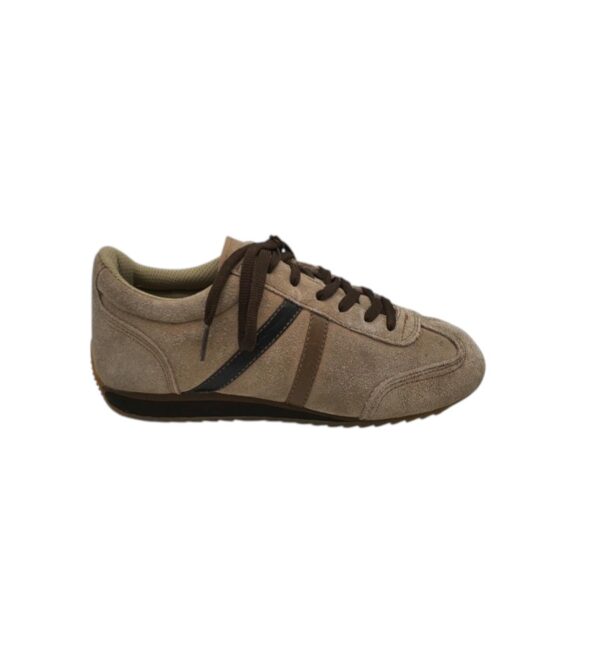 Adidasi unisex Young Spirit 39 , piele intoarsa , maro - imagine 1