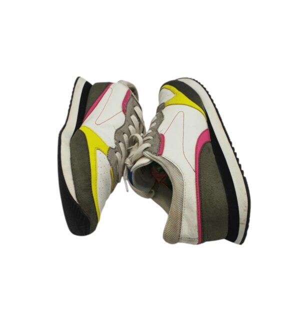 Adidasi dama Next 40 , imitatie piele , alb gri - imagine 4