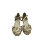 Sandale copii Graceland 34 , material textil , alb gri - imagine 5