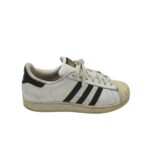 Adidasi barbati Adidas 45, piele , imitatie piele , alb negru