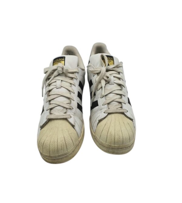 Adidasi barbati Adidas 45, piele , imitatie piele , alb negru - imagine 5