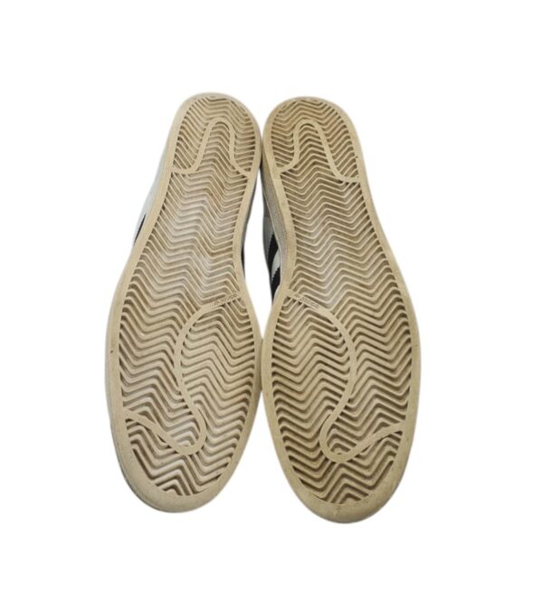Adidasi barbati Adidas 45, piele , imitatie piele , alb negru - imagine 3
