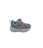 Adidasi copii 25 , material textil , imitatie piele , gri roz