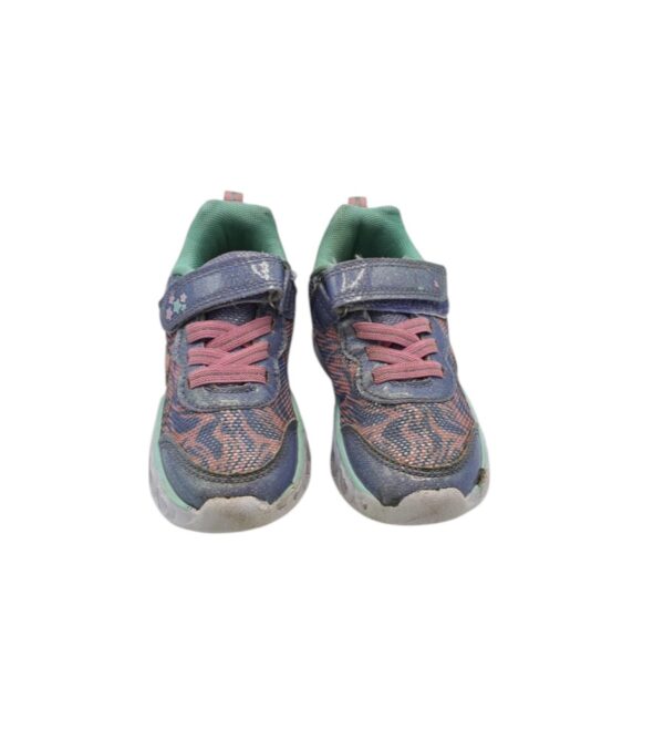 Adidasi copii 25 , material textil , imitatie piele , gri roz - imagine 5