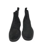 Ghete barbati Zign 38 , piele intoarsa , material textil , negru - imagine 5
