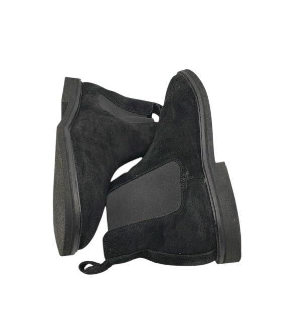 Ghete barbati Zign 38 , piele intoarsa , material textil , negru - imagine 4