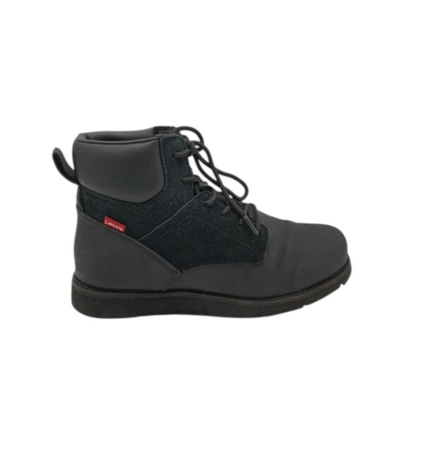 Ghete barbati Levi's 42 , piele , piele intoarsa , negru - imagine 1