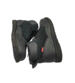 Ghete barbati Levi's 42 , piele , piele intoarsa , negru - imagine 4