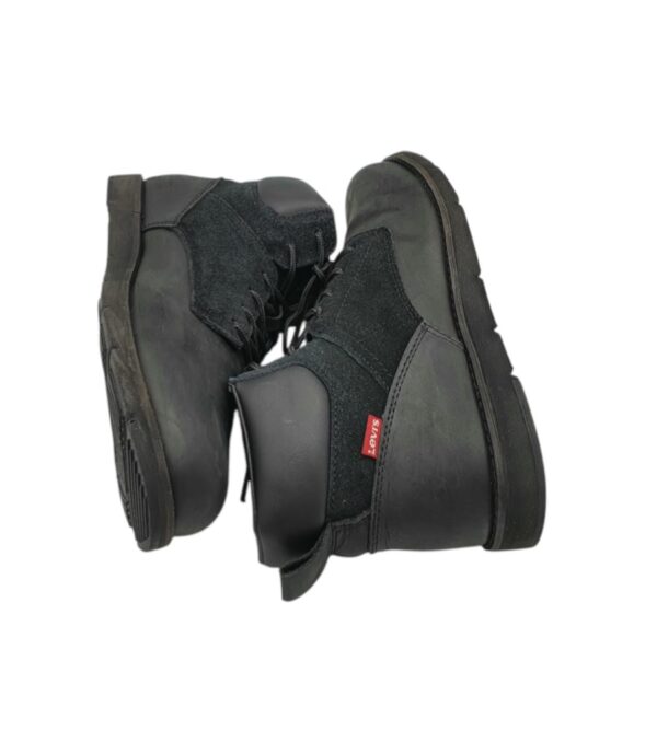 Ghete barbati Levi's 42 , piele , piele intoarsa , negru - imagine 4