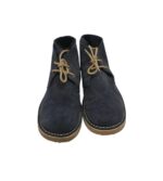 Ghete barbati 45 , piele intoarsa , negru - imagine 5
