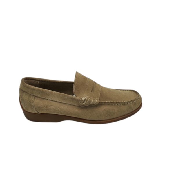 Mocasini barbati Yello Miles 43 , piele intoarsa , maro - imagine 1