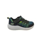 Adidasi copii Skechers 34 , material textil , negru albastru verde