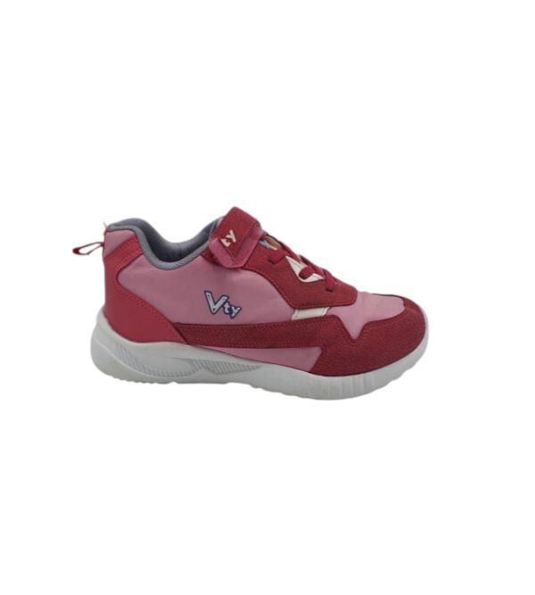 Adidasi dama Vty 35 , material textil , imitatie piele , roz - imagine 1