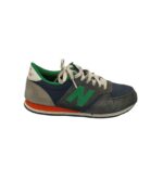 Adidasi barbati New Balance 44 , piele intoarsa , material textil , negru verde