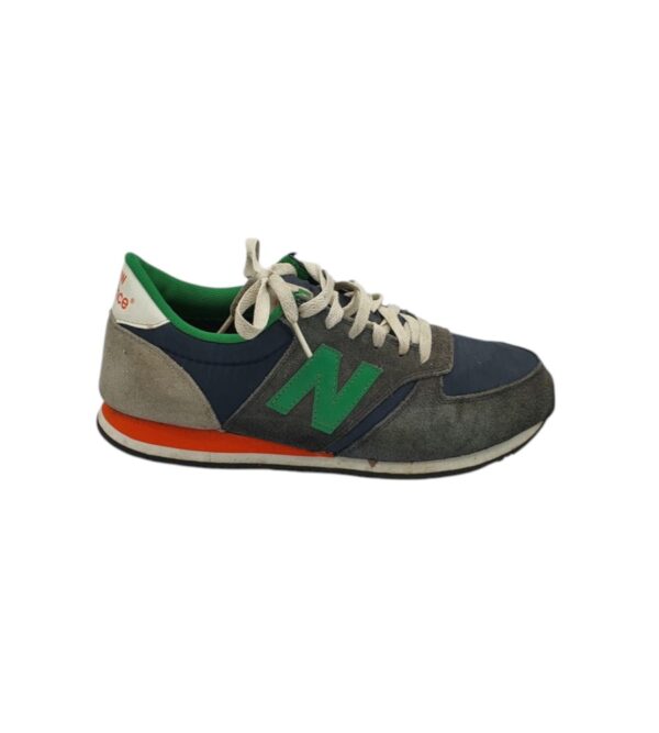 Adidasi barbati New Balance 44 , piele intoarsa , material textil , negru verde - imagine 1