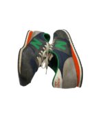 Adidasi barbati New Balance 44 , piele intoarsa , material textil , negru verde - imagine 4