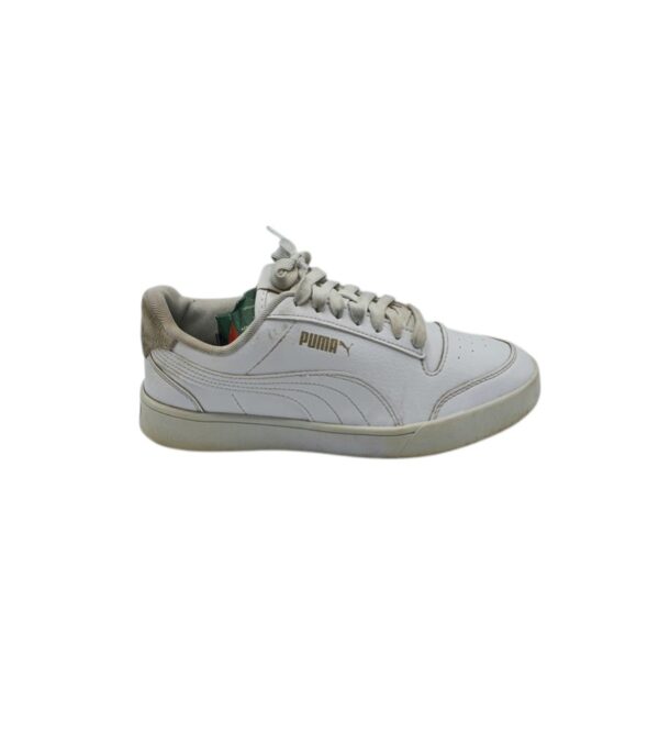 Adidasi unisex Puma 40 , imitatie piele , alb - imagine 1